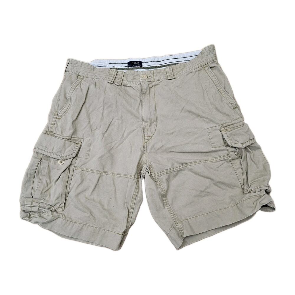 Polo Ralph Lauren Shorts Mens 40 Tan Gellar Cargo Fatigue Gorpcore Utility